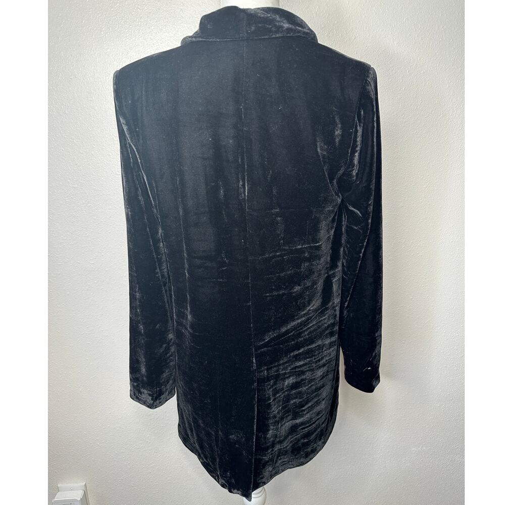 NWT Endless Rose Black Velvet Blazer Jacket Women’s XS Longline - Picture 6 of 16